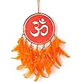 DULI Dream Catcher Handmade Tree of Life Canvas Dreamcatcher for Bedrooms Office Balcony Outdoors Garden Car Hanging, 49cm, Dreamkacher (Canvas OM MediumDC-Orange)