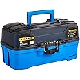 Plano Three-Tray Tackle Box, Storage Box, Molded Tackle Storage, All Fishing,Unisex, Bright Blue