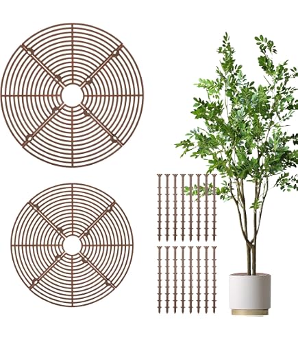 2 Pièces Grille de Protection pour Pot de Fleurs, Grille Protection Plante 30 cm Découpable 2 Pièces Grille de Protection pour Pot de Fleurs, Grille Protection Plante 30 cm Découpable