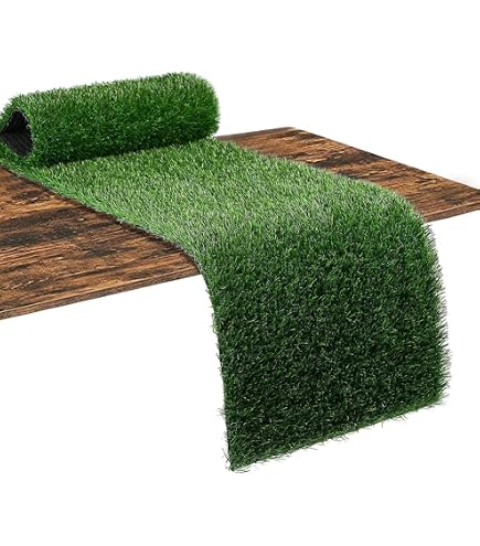 Lot De 10 Tapis De Gazon Artificiel 15x15 Cm - Épaisseur 5 Mm, TPE Résistant Aux UV - Décoration Balcon, Terrasse, Modélisme - 8