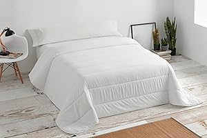 DEGRESS HOME Degrees Home - Calid - Edredon Cama 135/140 cms - Nordico Cama 140 - Relleno nordico Cama 140 - Todo el año - Fibra 270 grms/m2-220x220 cms - Blanco