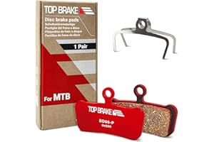 TOP BRAKE Plaquettes de Frein à Disque vélo compatibles avec SRAM G2 R/RS/RSC, Guide R/RS/RSC, AVID Elixir 7 9 XO | MTB/eMTB/Cross-Country (XC)/Racing/Trail