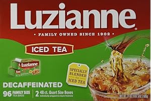 Luzianne Decaffeinated Iced Tea 96 Family Size Bags