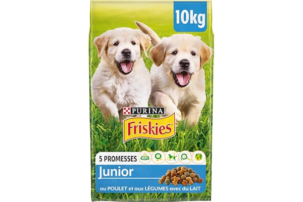 Purina Friskies Junior au Poulet Croquettes pour Chiot, 10kg