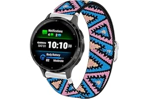 Blueshaweu Pasek do zegarka Garmin Venu 3S regulowany materiał, miękki i rozciągliwy, elastyczny, zapasowy pasek do smartwatcha Garmin Venu 3S/Venu 2S/Forerunner 265S/Forerunner 255S/Vivomove 3S