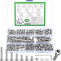 Set Viti E Dadi M3 480 Pezzi - Testa Esagonale, Acciaio Carbonio, Per Fai Da Te E Riparazioni - Foto 8