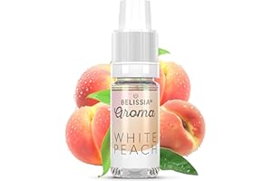 ‎BELISSIA Belissia Lebensmittelaroma - White-Peach - Hochdosiertes Lebensmittel Aroma 10ml. Zur Verwendung in Lebensmitteln & Getränken für Vernebler, Nebelmaschinen, Diffuser uvm.