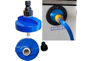 BAAZ Rheinland Motorhome Water Filler Cap with Hose Connector - Campervan & Caravan Accessories UK - Built in Overpressure Valve For The Cold Water System - 55mm Inlet with Water Cap Diameter: 7.9cm