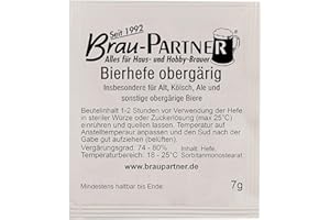 BRAU-PARTNER Braupartner Trockenhefe og | Obergärige Bierhefe zum Bier brauen
