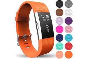 Yousave Accessories® Correa Fitbit Charge2, Pulsera Deportiva de Silicona de Repuesto para Fitbit Charge 2 - Disponible en 15 Colores