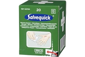 SAFETY FIRST AID GROUP Salvequick Sterile Wound Cleansing Wipes (Pack of 20)