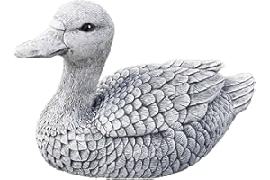 STONEANDSTYLE Statue Canard, au gel et aux intempéries-massif en pierre