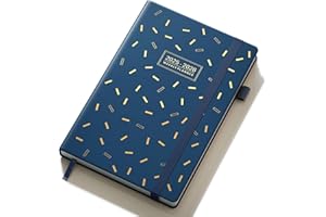 TDOLISSTE - Kalender 2025-2026 Wochenplaner A5 Terminplaner für Lehrer, Schüler, Büro, Mehrsprachiges 1 Woche 2 Seiten, Juli 2025 - Dezember 2026 (Blau)