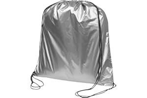 OHNE MARKENNAME Gymbag / Sportbeutel / Turnbeutel aus Polyester / Farbe: metallic silber