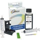 refill24 Kit de Recarga para Cartuchos de Tinta HP 304, 304 XL Negro,  Incluye Clip y Accesorios + 100 ML Tinta : Amazon.es: Informática