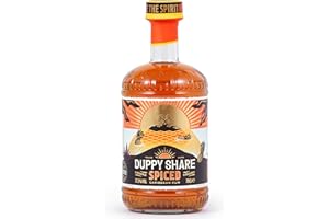 The Duppy Share Spiced Rum - Caribbean Rum 70cl (ABV 37.5%) | An Award-Winning Blend of 2-Year Aged Caribbean Rums | Uniquely Complex Golden Rum | Perfect for your Favourite Rum Cocktail