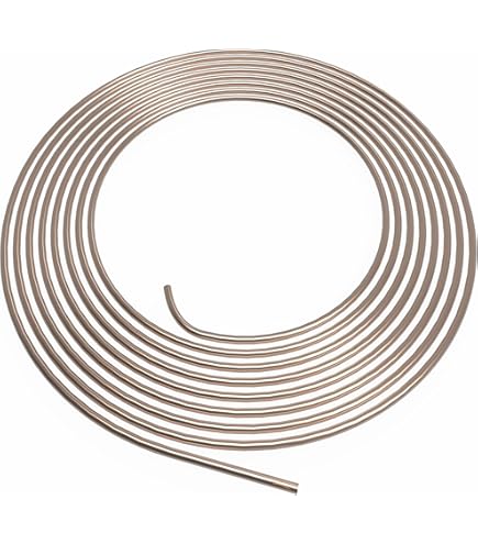 Tubo Freno Acciaio Ramato Ø 4.75 Mm - Pre-assemblato Con Raccordi M10x1, Lunghezza 250 Mm - Foto 3