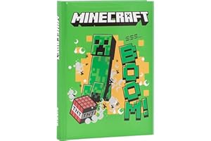 FRANCO COSIMO PANINI Minecraft Agenda scolaire journalier 12 mois pour enfants et adolescents, couverture rembourrée, 320 pages en couleur, idéal pour l'école primaire et collège, 12,7 x 17,8 cm, Creeper Jolly
