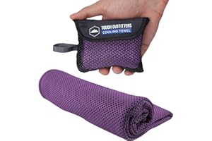 Tough Outdoors Asciugamano Palestra Uomo Donna - Telo Palestra Refrigerante - Asciugamani per Mare Pilates Gym - Tessuto Traspirante per Yoga e Sport - Ideale in Estate