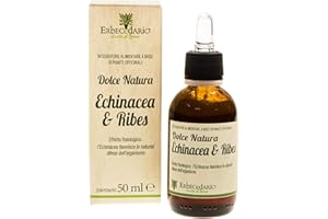 ERBECEDARIO Dolce Natura Echinacea E Ribes Sciroppo Difese Immunitarie Bambini, Sciroppo per il Benessere di Naso e Gola, Sciroppo Naturale Per Bambini 1 Flacone 50ml