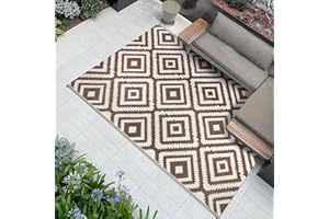 Famibay Tappeto da Esterno Grande 120 x 180 cm Tappeto Esterno Impermeabili Eeversibili Lavabili Plastica resistente ai raggi UV per giardino, patio, spiaggia, picnic, campeggio, cortile