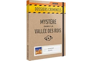 PLATONIA GAMES Dossiers Criminels - Mystère dans La Vallée des Rois : Découverte Macabre dans Un Tombeau Pharaonique - Jeu de Societe Escape Game - Jeu d’Enquête Immersif et Collaboratif