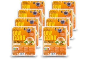‎STEINER´S STEINER´s Low Carb High Protein Brötchen | 87% weniger Kohlenhydrate | high protein | nur 2g Net-Carbs | 22g Eiweiß (8er Pack, 32 Stk.)