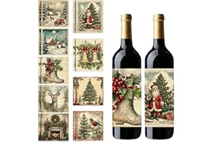 HUNYA Funny Bottle Labels, Wine Labels, Novelty Wine Bottle Labels, 18 Themed Wine Bottle Stickers, Wine Bottle Tags Bottle Labels