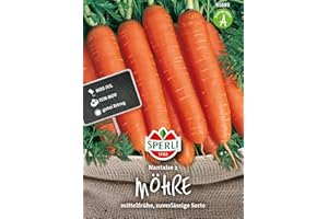Sperli Premium Möhren Samen Nantaise 2 ; Mittelfrühe zuverlässige Sorte ; 1000 Karotten Samen