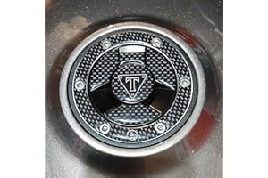 labelbike - Autocollants en Résine Gel 3D Résine Protection Bouchon de Réservoir pour Motos Triumph - Carbone