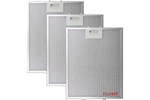 Redpoint® - Kit de 3 unidades - Filtros de aluminio para campanas Bosch - Medidas 250 x 311 x 8 mm