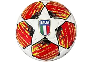 Mikado Sport Pallone Calcio Italia. Palla Calcio Coppa. Modello Campione. (Misura 5 - Grande) (arancione)
