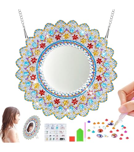 Diamond Painting Spiegel Für Mädchen - DIY Bastelset Ab 6 Jahren