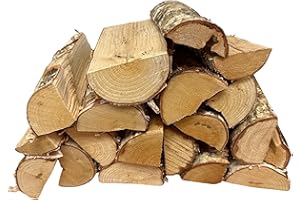 WSG Scorchieze 40 Litre Kiln Dried Hardwood Birch Firewood Bag - Ready to Burn Certified for Wood Burners, Open Fires, Stoves, Log Burner, Fire Pits, Pizza Ovens (1X 40L Bag (40L))