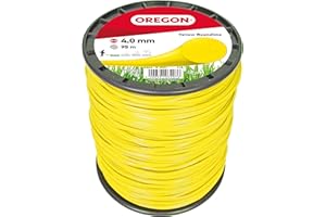 Oregon Filo per Decespugliatore Rotondo in Nylon Resistente, Adatto per Erba Alta, Rifiniture e Vegetazione Fitta, Compatibile con Numerosi Marchi, 4,0 mm x 95 m (69-388-Y)