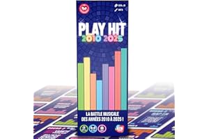 ATM Gaming Play Hit - Jeu de Société Musical - Quiz Années 2010 à 2025 - Jeu d’Ambiance dès 12 Ans - 2 à 10 Joueurs - Soirées, Famille, Adultes, Cadeau Original
