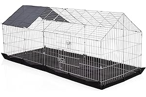 Rabbit Run Playpen Rectangular with Floor by Cozy Pet 180cm Long FREE Sun Shade Guinea Pig Pen Dog Puppy Cage Ferret Play Pen RR10 + Floor