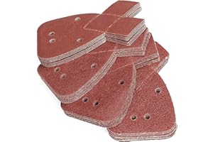 SUNY SMILING Black Decker Mouse Sander Pads,40 Mouse Sanding Sheets to Fit Black and Decker Detail Palm Sander All Grades 40 Mixed Grit Pack 40 60 80 120 Grits