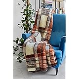 Merino Wool Manta de Lana de Merino Pura, 160 x 200 cm