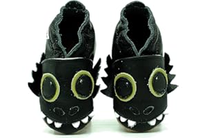 Need Sleep, Chaussons en cuir pour enfant - Chaussons en cuir souple - Pour bébé et enfant