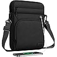 MoKo 13.3-14 Inch Tablet Sleeve Bag, Fits MacBook Pro 14"/13.3"/Air 13.3", iPad Pro/Air 12.9", Surface Book 3/2/1 13.5", Multifunctional Bag with Shoulder and Headphone Port, Black