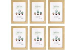 Halinuia 6 Pezzi Cornice per Foto 10x15 cm, Cornici da Muro e da Tavolo Portafoto Cornici Foto Set, Appendi Foto Decorazione per Casa Ufficcio Camera Soggiorno