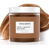 Maruderm Kahve ve Yeşil &Ccedil;ay &Ouml;zl&uuml; V&uuml;cut Peelingi &ndash; BHA &amp; Jojoba Yağı ile Arındırıcı, S&ouml;ğ&uuml;t Kabuğu &Ouml;z&uuml;tl&uuml; Peeling, 250 ML