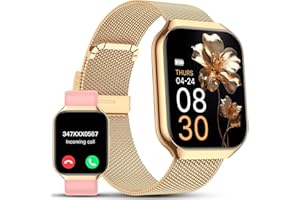 TAOPODO Reloj Inteligente Mujer, 1.91" Smartwatch Mujer pulgadas con Llamadas, IP68 Impermeable, 120+ Modos Deportivos con HD Pantalla Táctil, Podómetro, Monitor de Sueño, Impermeable IP68 para Android iOS