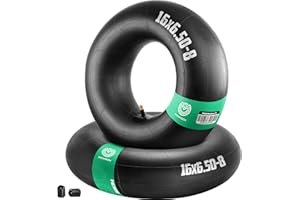 MoOVMOOV Dętka powietrzna 16x6.50-8 / 16x7.50-8 z zaworem prawym TR13 (x2) - Zamienne dętki do kosiarek, diabła, taczek, wózków i przyczep ogrodowych, inne