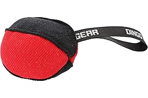 DINGO GEAR WWW.DINGOGEAR.COM 1977 DINGO GEAR Desires Morso a forma di palla per addestramento cani IGP K9 Work Play Nylcot 11 cm, rosso