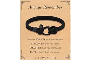 TEVOP Gifts for Teenage Boys, Son Grandson Brother Nephew Friend Gifts, Braided Bracelet Graduation Gifts for Him, Boys Birthday Christmas Graduation Confirmation Presents