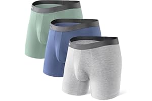 DAVID ARCHY Bokserki męskie luźne dopasowane guziki otwarte muchy bambus sztuczny jedwab bielizna