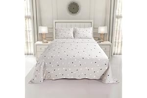 BESCH Juego de Sábanas Pirineo Termica 4 Piezas para Cama de 150 - Sábanas Polar para Invierno Cama Matrimonio | Bajera Ajustable 150x190/200+30cm, Encimera de 230x270cm y 2 Fundas Almohada 45x70cm