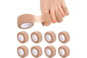 KFHENSOMR 8 Stück Zehenschutz Großer Zeh, Atmungsaktiv Schneidbar Zehenschutz, Schlauchbandage bei Hühneraugen Blasen eingewachsenen Zehennägeln Bunion, Schwielen, Daumenvalgus
